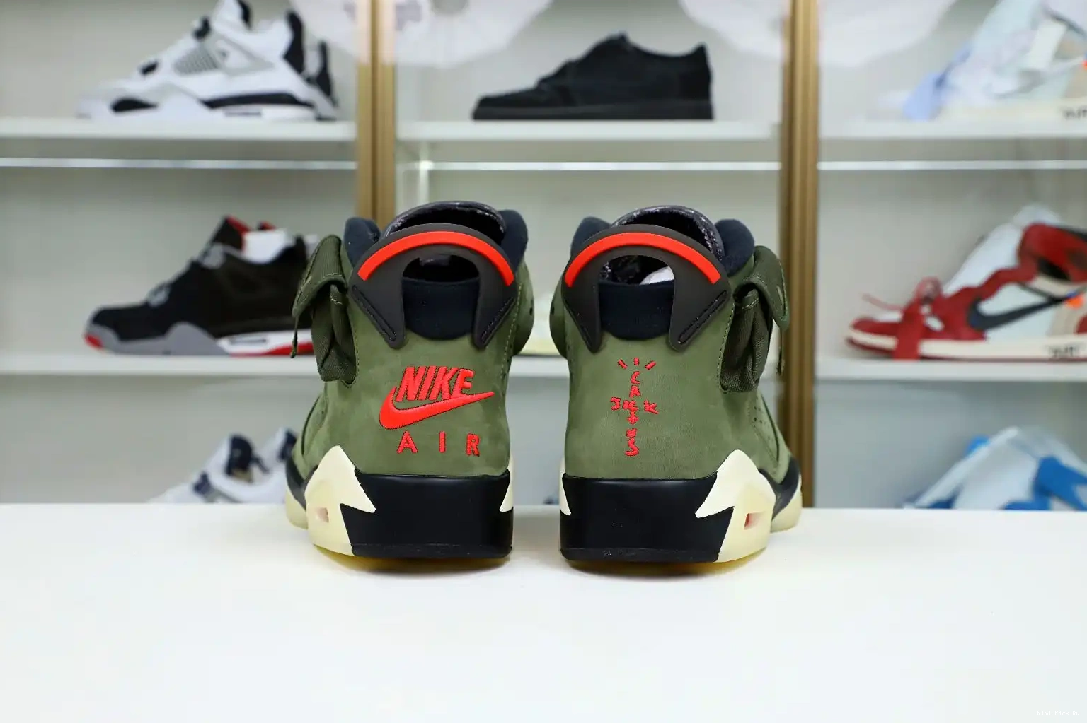 Kimikick AIR RETRO 'OLIVE' 6 SCOTT JORDAN TRAVIS X 0815